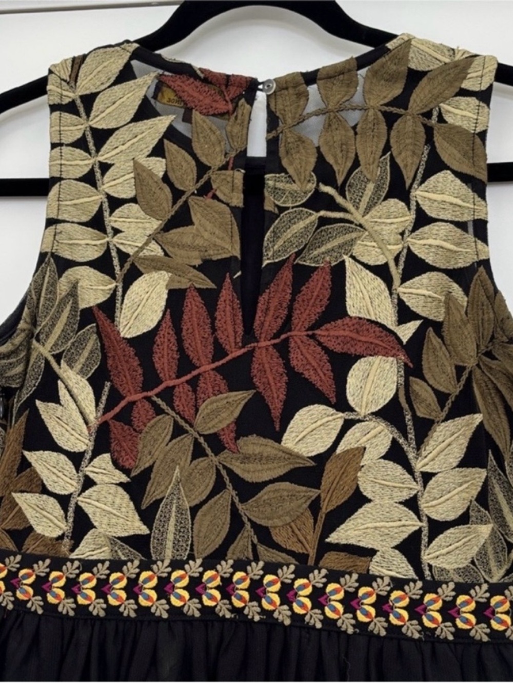 Anthropologie Varun Bahl Embroidered Vigne Dress - Picture 7 of 11